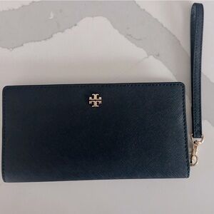 Tory Burch Dark Navy Blue Wristlet Wallet